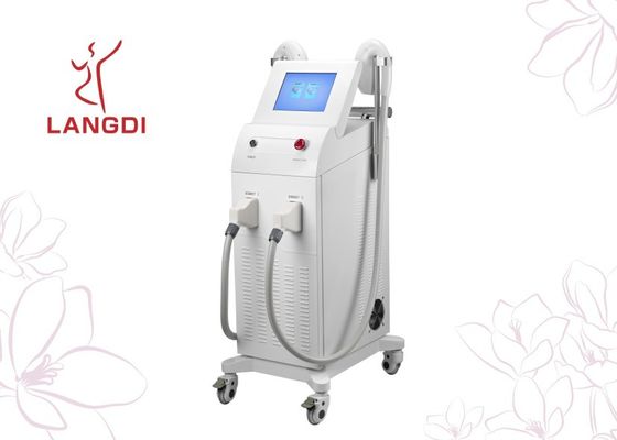 क्लिनिक के लिए 610nm आईपीएल त्वचा कायाकल्प मशीन ऑप्ट श्री बालों को हटाने