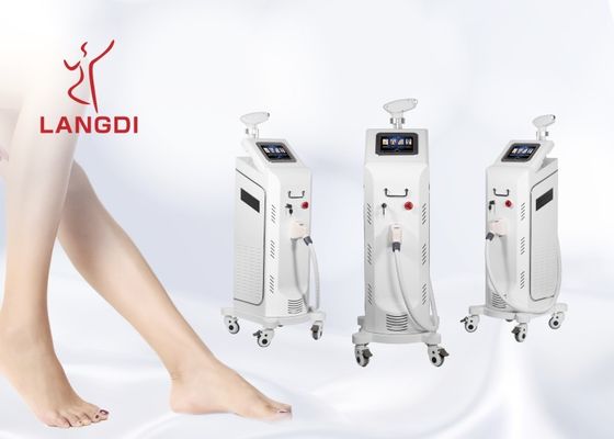 क्लिनिक के लिए व्हाइट 400ms 808nm डायोड लेजर हेयर रिमूवल सिस्टम